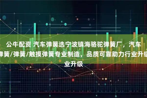 公牛配资 汽车弹簧选宁波镇海骆驼弹簧厂，汽车弹簧/弹簧/触摸弹簧专业制造，品质可靠助力行业升级